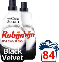 Robijn Klein & Krachtig Black Velvet Vloeibaar Wasmiddel - 2 X 42 Wasbeurten - Voordeelverpakking -Schoonmaakserie Winkel 1135x1200