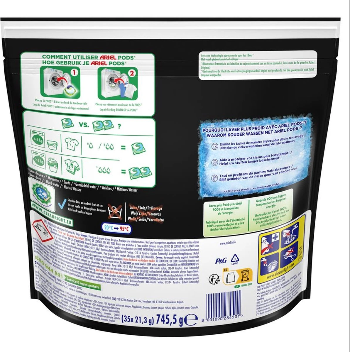 Ariel All In 1 Wasmiddel Pods + Revitablack - Wascapsules - Voor De Zwarte Was - 35 Wasbeurten 2 Ariel All In 1 Wasmiddel Pods + Revitablack - Wascapsules - Voor De Zwarte Was - 35 Wasbeurten - Afbeelding 2