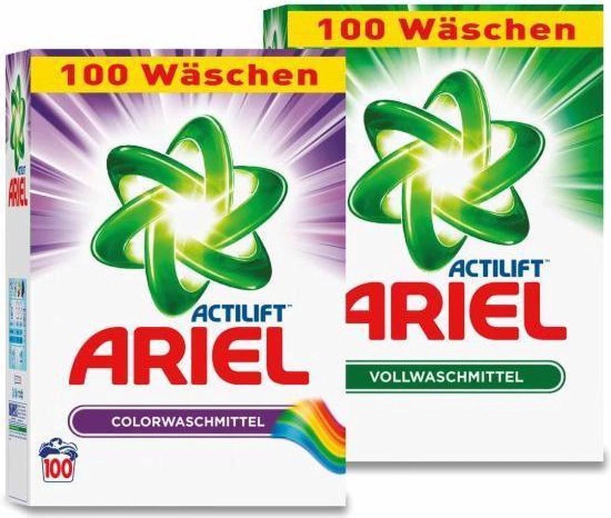 Ariel Waspoeder Combi Voordeelverpakking | 2 X 100 Wasbeurten 2 X 6.5 KG - Ariel Color + Regular Waspoeder | Voor Gekleurde En Witte Was