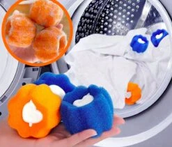 Merkloos Wasbol - Kat - Haarverwijderaar Voor Huisdieren - Haarverwijderaar - Wasbollen Voor Wasmachine - Wasbollen - 6 Stuks - Drogerballen. -Schoonmaakserie Winkel 1200x1027