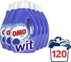 Omo Wit Vloeibaar Wasmiddel - 6 X 20 Wasbeurten - Voordeelverpakking -Schoonmaakserie Winkel 1200x1041 3