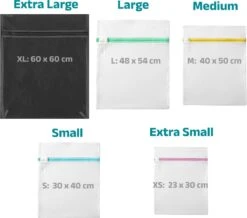 BOTC Waszakken - Wasnetten - Set Van 5 - Bescherm Je Wasgoed En Wasmachine - Transparant -Schoonmaakserie Winkel 1200x1060 4