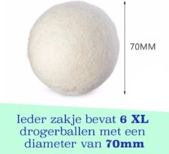 Casa Calma Drogerballen (6 Stuks) - Inclusief Opbergzakje - 100% Natuurlijk Schapenwol - Droger Ballen - Zero Waste Wasverzachter Bollen - Energiebesparend Drogen Met Droogbollen - Dryer Balls - Diervriendelijk & Milieuvriendelijk - Energie Besparen -Schoonmaakserie Winkel 1200x1090 2