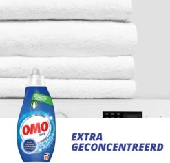Omo Klein & Krachtig Wit Vloeibaar Wasmiddel - 8 X 20 Wasbeurten - Voordeelverpakking -Schoonmaakserie Winkel 1200x1151 1