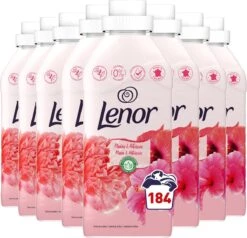 Lenor Pioenroos En Hibiscus Wasverzachter - 8 X 23 Wasbeurten - Voordeelverpakking