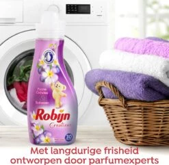 Robijn Creations Paarse Orchidee & Bosbessen Wasverzachter - 8 X 30 Wasbeurten - Voordeelverpakking -Schoonmaakserie Winkel 1200x1169 3