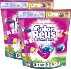 Color Reus Power Caps Wascapsules - Wasmiddel Capsules - Voordeelverpakking - 2x52 Wasbeurten -Schoonmaakserie Winkel 1200x1173