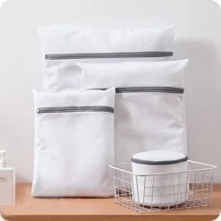 Merkloos Waszak 4 Delig - 1x Groot (50x60 Cm) - 1x Middel ( 40x50cm) - 1x Normaal (30x40cm) - 1x BH (17x15cm) -Schoonmaakserie Winkel 1200x1200 1374