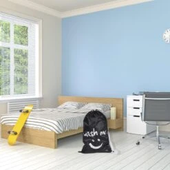 Wonair - Waszak Groot - 60x90cm - Zwart - Met Trekkoord En Draagband -Schoonmaakserie Winkel 1200x1200 1387