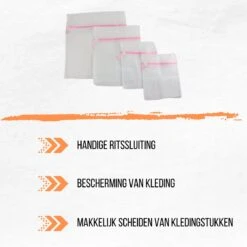 Merkloos Orange85 Waszakken 4 Stuks - 4 Maten - Lingerie - Bh - Schoenen - Schoenen -Schoonmaakserie Winkel 1200x1200 1418