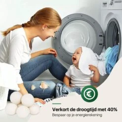 Tenify 6 XL Drogerballen + Extra Lavendel Olie - Wasbollen - Duurzaam - Schaapswol - Wasverzachter - Wasdrogerballen - Herbruikbare Droogballen - Energie Besparen -Schoonmaakserie Winkel 1200x1200 1431
