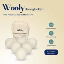 Wooly Drogerballen - 6 Wasdroger Ballen - Duurzaam - Wol - Herbruikbare Wasballen - Wasbol - Wasverzachter -Schoonmaakserie Winkel 1200x1200 1447
