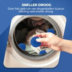 Roegaarden Drogerballen - Wasbollen - 6 Stuks - Siliconen - Sneller Droog - Anti-kreuk -Schoonmaakserie Winkel 1200x1200 1452
