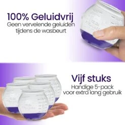 BluGo Doseerbol 5 Stuks - Wasbollen - Doseerdop - Drogerballen - Wasballen - Herbruikbaar - Maataanduiding - 150ml -Schoonmaakserie Winkel 1200x1200 1462