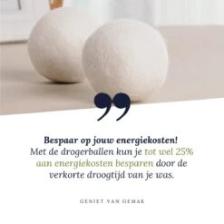 Geniet Van Gemak® | Herbruikbare Wollen Drogerballen | Wasbollen | Schaapswol | Duurzame En Energiebesparende Wasballen | 6 XL Drogerballen -Schoonmaakserie Winkel 1200x1200 1464