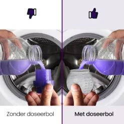 BluGo Doseerbol 2 Stuks - Wasbollen - Doseerdop - Drogerballen - Wasballen - Wasmiddel - Herbruikbaar - Maataanduiding - 150ml -Schoonmaakserie Winkel 1200x1200 1498