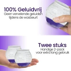 BluGo Doseerbol 2 Stuks - Wasbollen - Doseerdop - Drogerballen - Wasballen - Wasmiddel - Herbruikbaar - Maataanduiding - 150ml -Schoonmaakserie Winkel 1200x1200 1499