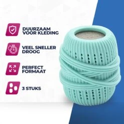 Roegaarden Drogerballen - Droogballen - Met Spons - Duurzaam - Sneller Droog 10 Roegaarden Drogerballen - Droogballen - Met Spons - Duurzaam - Sneller Droog -Schoonmaakserie Winkel 1200x1200 1522