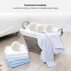 Wollen Drogerballen - Duurzaam & Milieuvriendelijk - Wasbol - Verkort Droogtijd - Droogballen - Hypoallergeen En Chemicaliënvrij - Bespaar Op Energierekening - Wasdroger Ballen - Wasbollen -Schoonmaakserie Winkel 1200x1200 1529