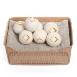 LuxerLiving Wasbol Set Van 6 - Droogt Tot 30% Sneller - Wasverzachter - Droger Ballen - Dryer Balls - Ecologisch - 100% Wol -Schoonmaakserie Winkel 1200x1200 1615