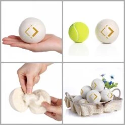 LuxerLiving Wasbol Set Van 6 - Droogt Tot 30% Sneller - Wasverzachter - Droger Ballen - Dryer Balls - Ecologisch - 100% Wol -Schoonmaakserie Winkel 1200x1200 1616