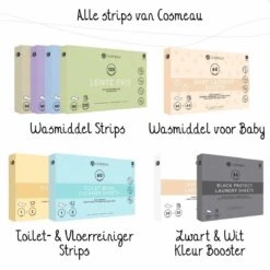 Cosmeau Wasmiddel Wasstrips 120 Wasbeurten Lentefris Wasvellen Wasdoekjes Detergent Sheets Wasdoekjes - Fris Plasticvrij Biologisch Afbreekbaar Eco -Schoonmaakserie Winkel 1200x1200 225