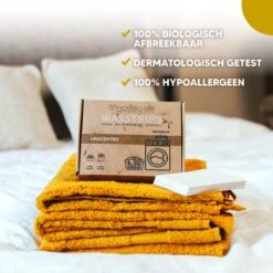 Wasmiddeldoekjes - Ongeparfumeerd Wasstrips 64 Wasbeurten – Wasmiddel Wasdoekjes - Natuurlijke Wasverzachter – Vegan – Zero Waste -Schoonmaakserie Winkel 1200x1200 495