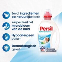 Persil® Persil Gel Sensitive - Vloeibaar Wasmiddel - Gevoelige Huid En Baby - Voordeelverpakking - 3 X 20 Wasbeurten -Schoonmaakserie Winkel 1200x1200 527