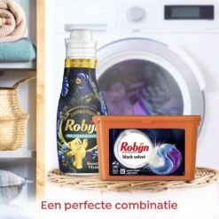 Robijn Black Velvet 3 In 1 Wascapsules - 40 Wasbeurten - Kwartaalbox -Schoonmaakserie Winkel 1200x1200 647