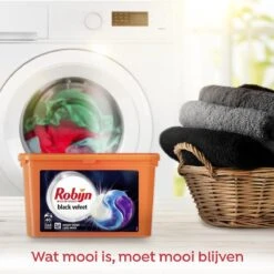 Robijn Black Velvet 3 In 1 Wascapsules - 40 Wasbeurten - Kwartaalbox -Schoonmaakserie Winkel 1200x1200 648