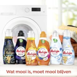 Robijn Perfect Match Stralend Wit, Black Velvet En Color Wasmiddel - En Wasverzachter Pakket - 6 Stuks - Voordeelverpakking -Schoonmaakserie Winkel 1200x1200 650