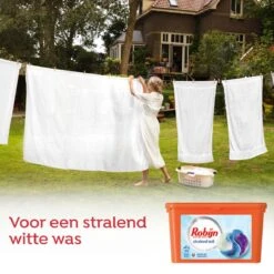 Robijn Stralend Wit 3 In 1 Wascapsules Speciaal Voor De Witte Was - 40 Wasbeurten Kwartaalbox -Schoonmaakserie Winkel 1200x1200 692