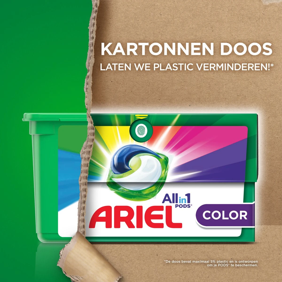 Ariel All In 1 Wasmiddel Pods - Kleur - 4 X 38 Wasbeurten - Voordeelverpakking 5 Ariel All In 1 Wasmiddel Pods - Kleur - 4 X 38 Wasbeurten - Voordeelverpakking - Afbeelding 5