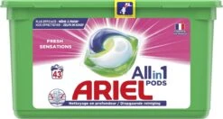 Ariel All In 1 Wasmiddel Pods Fresh Sensations - 3x43 Wasbeurten - Halfjaarbox -Schoonmaakserie Winkel 1200x640 3