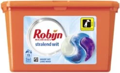 Robijn Wascapsules - 3-in-1 - Stralend Wit - 15 Stuks -Schoonmaakserie Winkel 1200x736 1