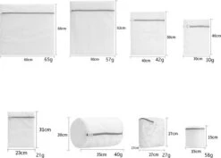 Product Depot Waszakken Voor Wasgoed - Waszak - Waszakje Lingerie - Wastas - Set Van 8 -Schoonmaakserie Winkel 1200x858 1