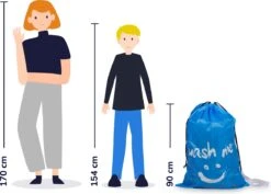 Wonair - Grote Waszak - 60x90cm - Hemelsblauw - Met Trekkoord En Draagband -Schoonmaakserie Winkel 1200x860 1