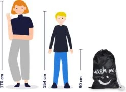 Wonair - Waszak Groot - 60x90cm - Zwart - Met Trekkoord En Draagband -Schoonmaakserie Winkel 1200x877 1