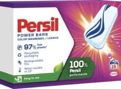 Persil® Persil Power Bars Kleur Wasmiddel - Voordeelverpakking - 9 X 16 Wasbeurten -Schoonmaakserie Winkel 1200x889 2