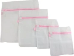Merkloos Orange85 Waszakken 4 Stuks - 4 Maten - Lingerie - Bh - Schoenen - Schoenen -Schoonmaakserie Winkel 1200x912 1