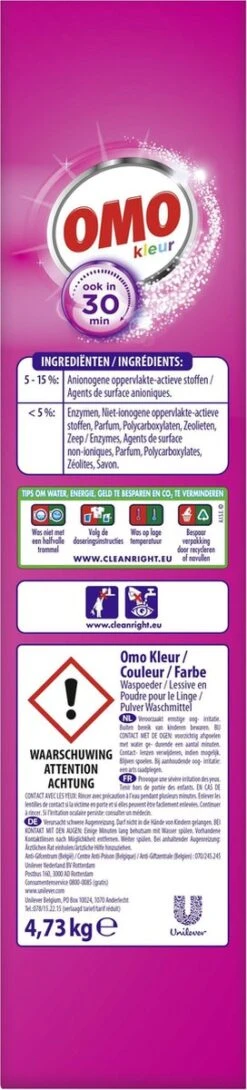 Omo Kleur XXL Waspoeder Voor De Gekleurde Was - 80 Wasbeurten -Schoonmaakserie Winkel 272x1200 1