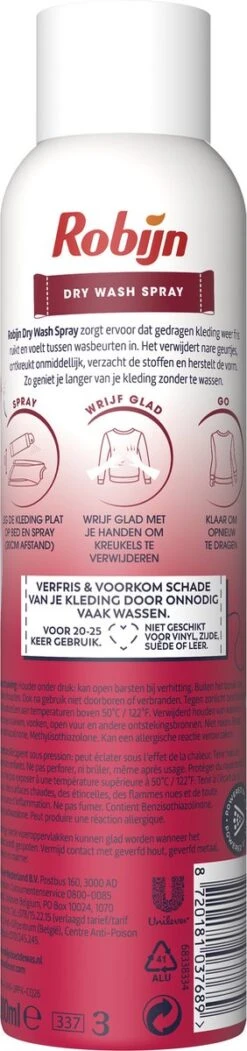 Robijn Pink Sensation Dry Wash Spray - 6 X 200 Ml - Voordeelverpakking -Schoonmaakserie Winkel 282x1200 2