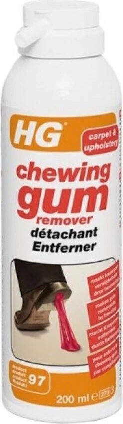 HG Chewing Gum Remover (HG Product 97) - 200ml - Bevriest Kauwgom -Schoonmaakserie Winkel 348x1200