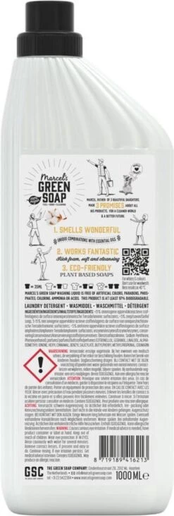 Marcel's Green Soap Wasmiddel Vanille & Katoen - 6 X 1 Liter -Schoonmaakserie Winkel 405x1200 1