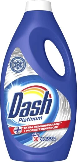 Dash Platinum Vloeibaar Wasmiddel - Extra Reinigingskracht - Voordeelverpakking 4 X 30 Wasbeurten -Schoonmaakserie Winkel 568x1200