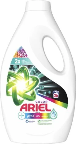 Ariel Vloeibaar Wasmiddel +Touch Van Lenor Unstoppables - Kleur - Voordeelverpakking 4 X 26 Wasbeurten -Schoonmaakserie Winkel 632x1200 3
