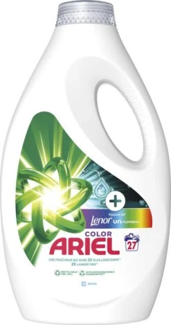 Ariel Vloeibaar Wasmiddel + Touch Van Lenor Unstoppables - 5 X 27 Wasbeurten - Voordeelverpakking -Schoonmaakserie Winkel 632x1200 5