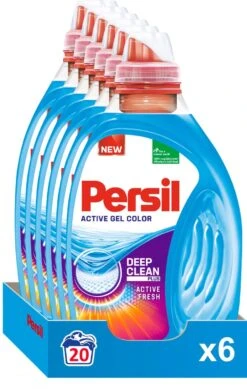 Persil® Persil Active Gel Color - Vloeibaar Wasmiddel - Voordeelverpakking - 6 X 20 Wasbeurten -Schoonmaakserie Winkel 761x1200