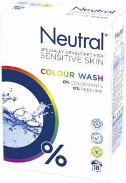 Neutral 0% Kleur Parfumvrij Waspoeder - 18 Wasbeurten - 1,188 Kg - Wasmiddel -Schoonmaakserie Winkel 830x1200 2