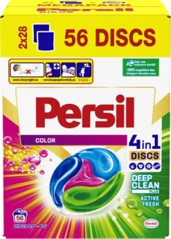 Persil® Persil 4in1 Discs Color Wascapsules - Wasmiddel Capsules - Voordeelverpakking - 2x28 Wasbeurten -Schoonmaakserie Winkel 858x1200